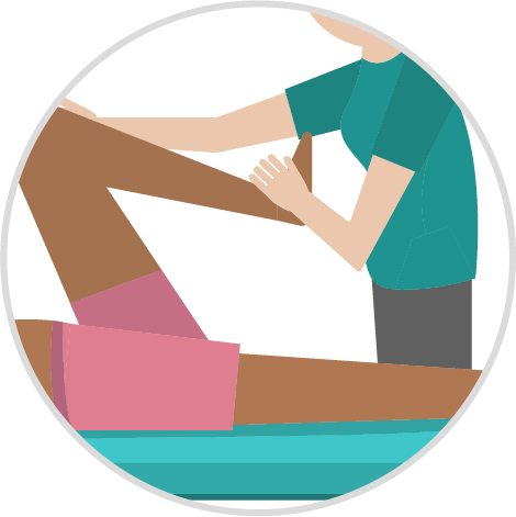 Fysiurgisk massage ikon